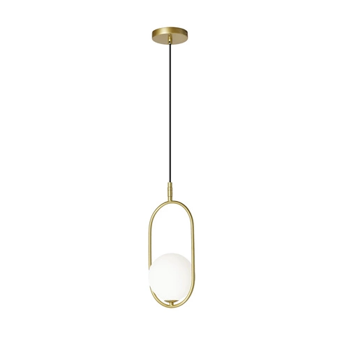 Cordel moderní závěsné skleněné svítidlo zlaté do obýváku a jídelny CANDELLUX