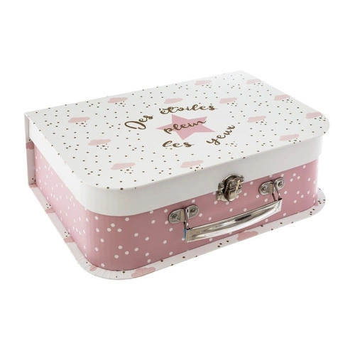 Sada 3 kufrů růžové barvy