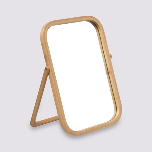 Stojací zrcadlo boho 5five simply smart bambusové do ložnice nebo koupelny 39 cm