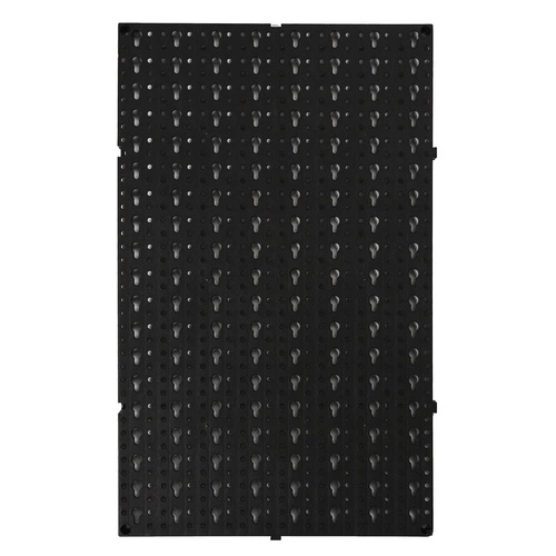 Intesi moderní černý nástěnný věšák na nářadí do garáže a dílny 16 dílů