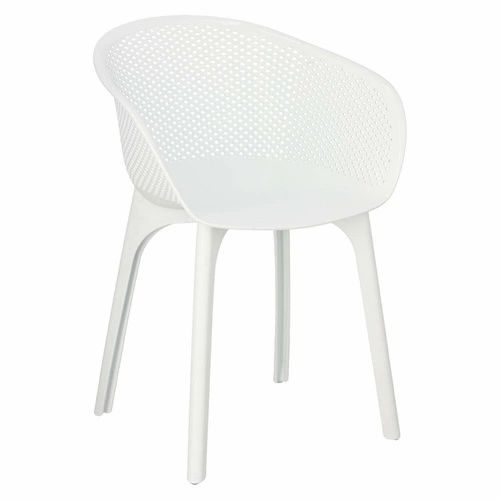 Sada 4 židlí Dacun bílá