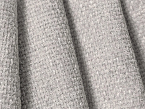 Šedý čtvercový puf Lupine z chenillu do moderního obývacího pokoje měkké sedátko 87x90 cm