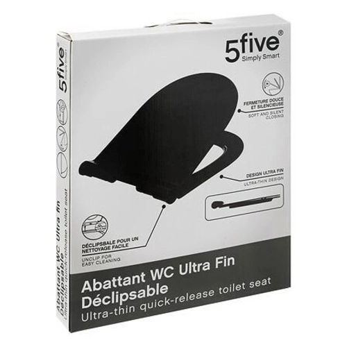 WC sedátko Softclose Ultra-Slim černé