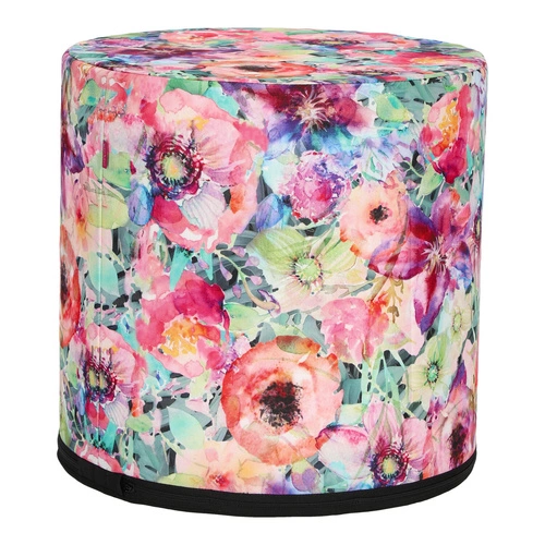 Zahradní kulatý puf Graza Intesi multicolor voděodolný moderní na zahradu a terasu