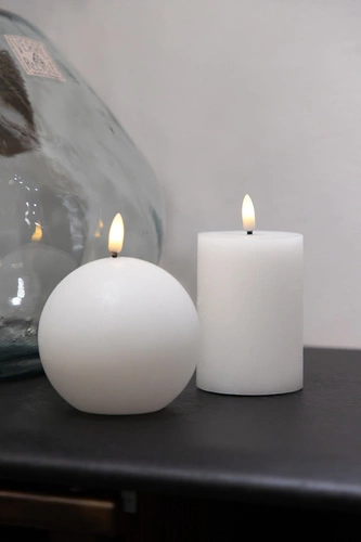 Dekorativní LED svíčka Molia bílá parafínová 13 cm Atmosphera do obýváku