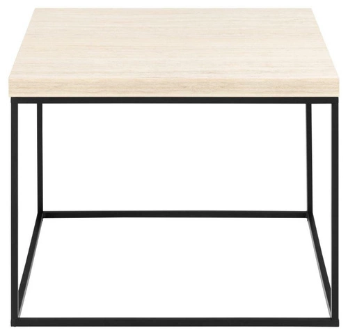 Konferenční stolek Barossa 60x60 čtvercový béžový travertin moderní do obývacího pokoje Actona