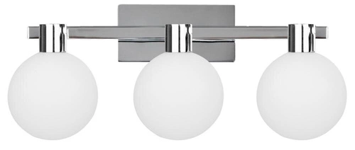 Nástěnné svítidlo Maldus chromová lampa 3x40W G9 bílý difuzor