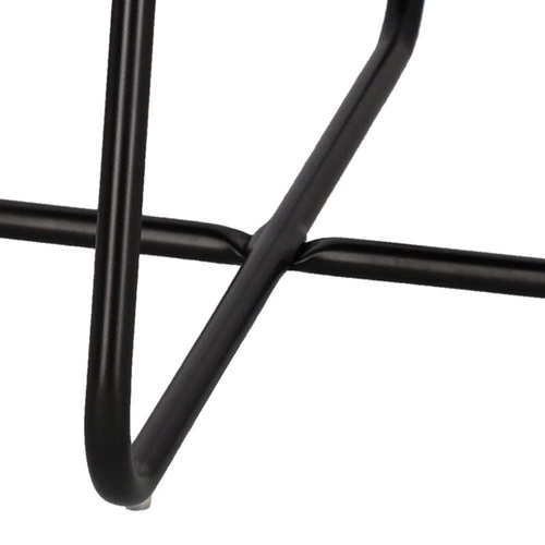 Kulatý konferenční stolek Tamsai 60 cm černý ořech loftový do obýváku odkládací Intesi