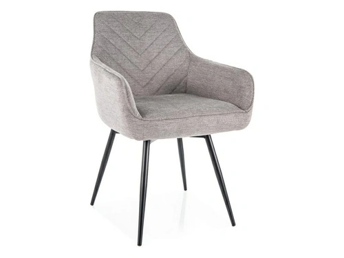 Židle Pina šedá Intesi čalouněná s područkami do jídelny
