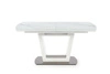 Rozkládací stůl Blani bílý mramor moderní glamour do jídelny a obýváku 160-200x90 cm