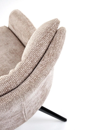 Otočná židle Dahlia Intesi čalouněná béžová s područkami do kanceláře a jídelny