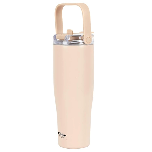 Termo hrnek Intesi New York 900ml béžový kovový na kávu a čaj s sebou