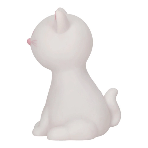 Dětská noční lampička Cat Night bílá moderní přenosná LED s nastavitelnou barvou Intesi