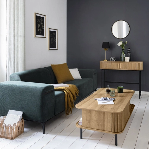 Zrcadlo Justin 48 cm černé/zlaté