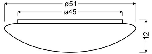 Stropní LED svítidlo Sky efect 2 bílé kulaté 51 cm do obýváku a ložnice CANDELLUX