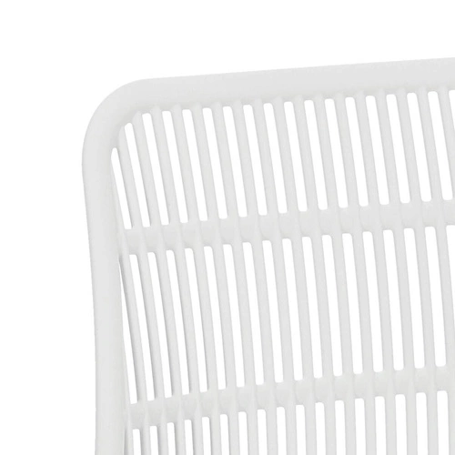 Jídelní židle Klaus bílá skandinávská z plastu snadno čistitelná Simplet