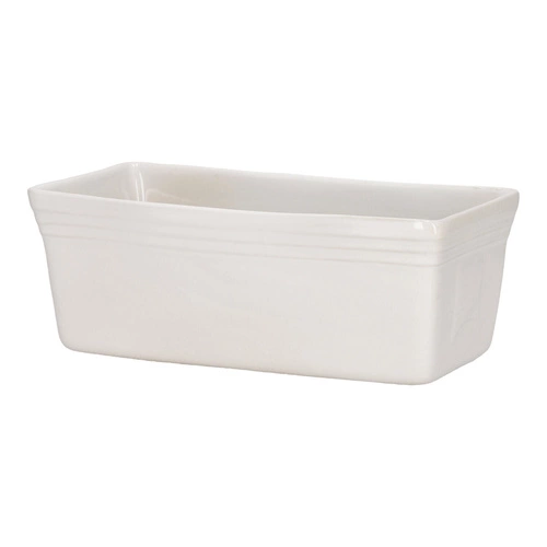 Keramická forma na biskupský chlebíček Cornisa Intesi bílá na pečení chleba a moučníků 28 cm snadné čištění