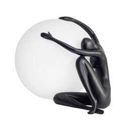 Stolní lampa WOMAN-1 černá 47 cm