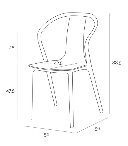 Židle Bella černá/přírodní