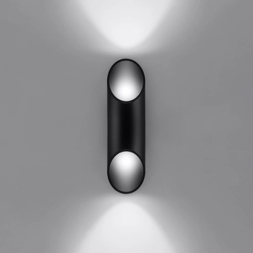 Nástěnné svítidlo Penne 30 cm černé moderní hliníkové do obýváku a ložnice Sollux