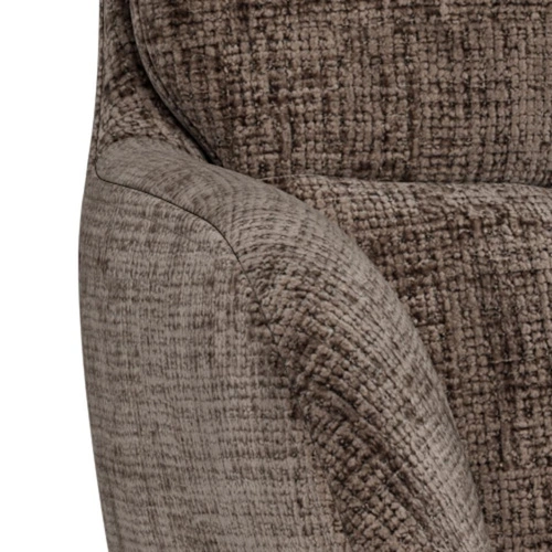 Actona Edgar otočná jídelní židle čalouněná hnědá loft