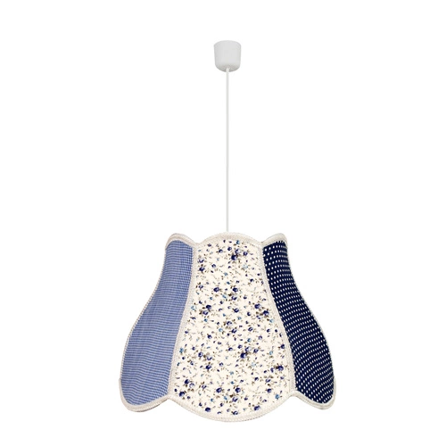 Závěsné svítidlo Zuza 35 růžové z textilu do ložnice nebo dětského pokoje moderní