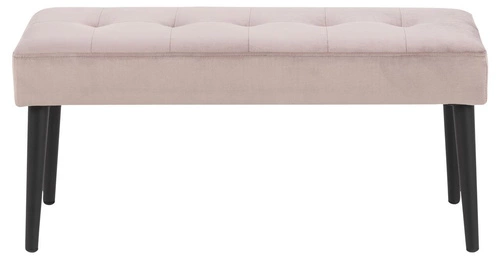 Čalouněná lavice Glory VIC dusty rose do předsíně glamour růžová Actona 95 cm
