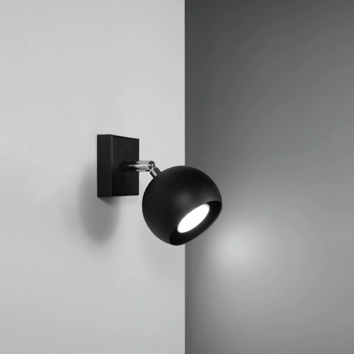 Nástěnné svítidlo OCULARE černé moderní kovové do obýváku a ložnice Sollux Lighting