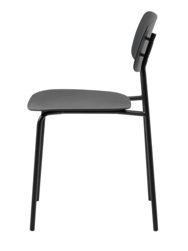 Jídelní a kuchyňská židle Kirkland moderní černá stohovatelná