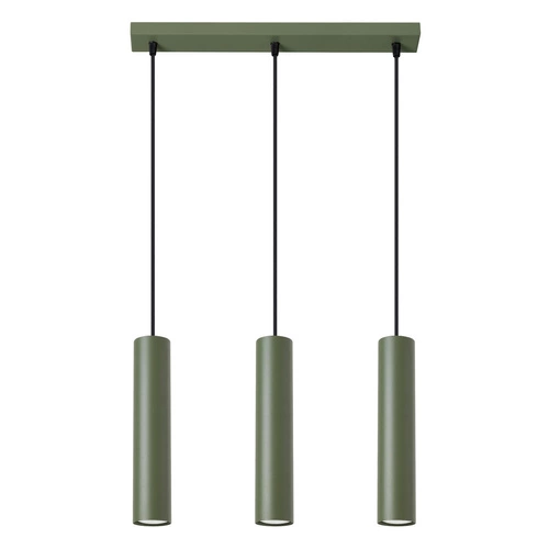 Visící lampa LAGOS 3L olivová zelená