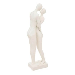 Dekorační figurka Couple Atmosphera bílá moderní do ložnice nebo jako dárek 33 cm