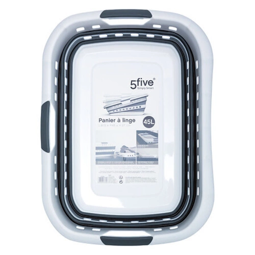 Skládací koš na prádlo Hamper 45L bílo-šedý