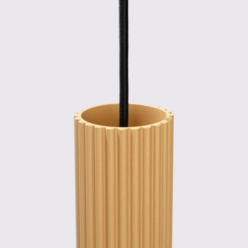 Závěsné svítidlo zlaté Karbon 1 nastavitelné do obýváku a kuchyně moderní hliník