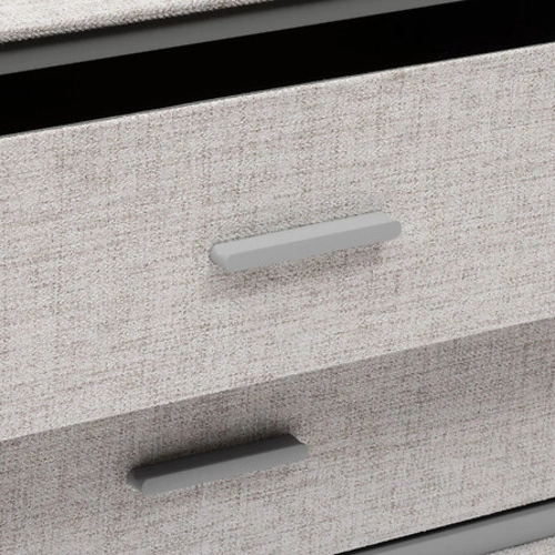 Moderní šedá komoda s šuplíky Granite 104 cm na nožičkách do obýváku a ložnice 5five