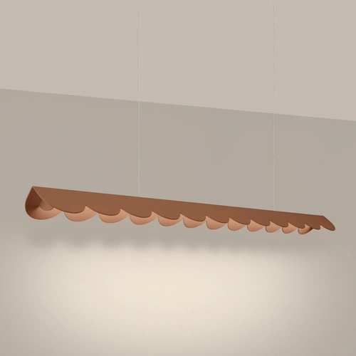 Závěsné svítidlo BISCUIT mocca LED nad stůl moderní 131 cm