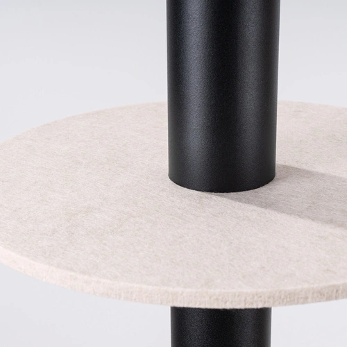 Závěsné svítidlo PELTA 1 moderní černé béžové do obýváku a jídelny 30 cm