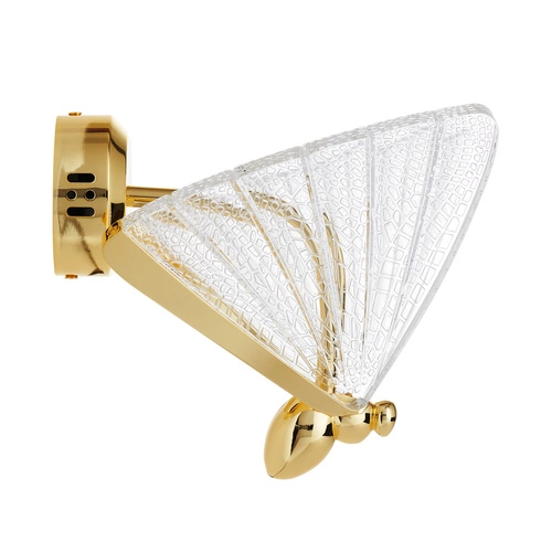 Nástěnné LED svítidlo zlaté BEE Step into Design moderní do obýváku a ložnice 22 cm