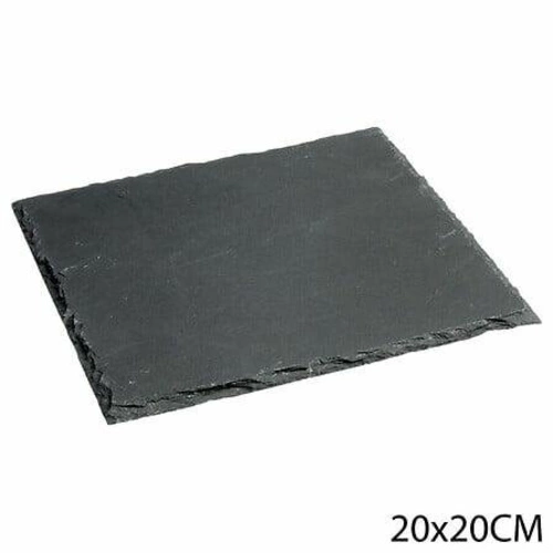 Talíř na podávání sloupků 20 x 20 cm černý