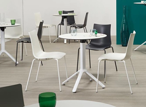 Jídelní židle Zebra SCAB Design moderní plastová stohovatelná antracit černé nohy