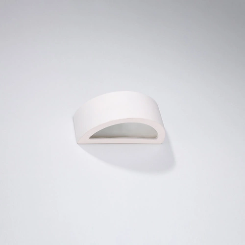 Moderní bílá keramická nástěnná lampa ATENA 30 do obýváku a ložnice SOLLUX LIGHTING