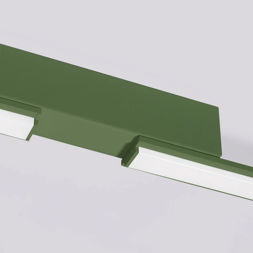 LED stropní svítidlo LAGOM olivově zelené moderní do obýváku a kuchyně 3000K hliník Thoro