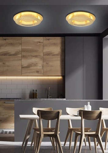 LED stropní svítidlo Merle 40 cm kulaté moderní zlaté do obýváku a ložnice CANDELLUX