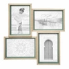Závěsný zelený fotorámeček na 4 fotografie 10x15 Moly Atmosphera moderní MDF