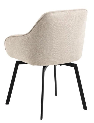 Otočená čalouněná židle Clara Actona béžová s područkami do jídelny a obýváku