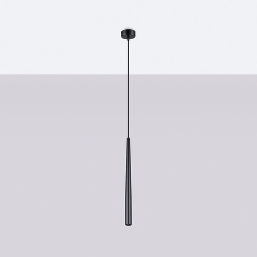 Závěsné svítidlo BLISS 1 černé moderní nastavitelné nad stůl do obývacího pokoje a jídelny