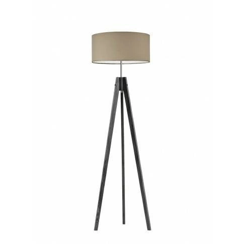 Podlahová lampa Haiti stínidlo béžové stojan popelavý