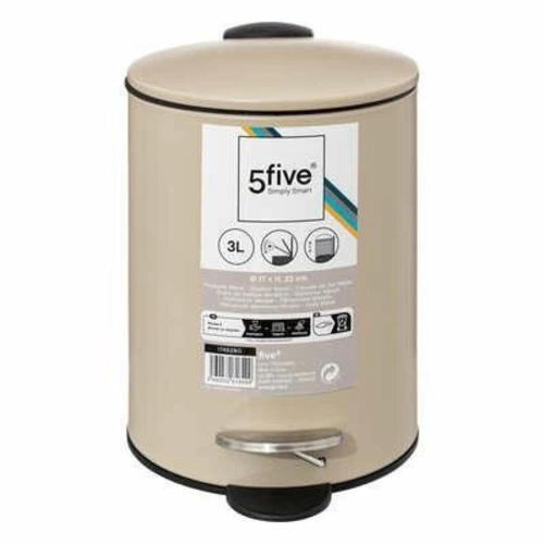 Koupelnový odpadkový koš 3L Colors béžový tiché zavírání 5five simply smart