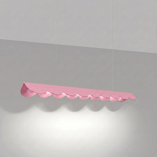 Závěsné LED svítidlo BISCUIT 100 růžové nad ostrůvek, nastavitelné