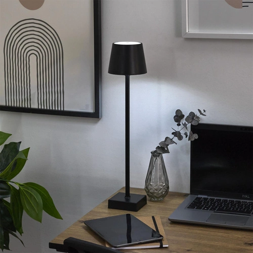 LED stolní lampička Blanca šedá dotyková se stmívačem 45 cm