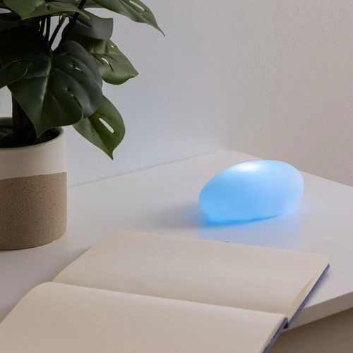 Noční LED lampička Kamyk Atmosphera moderní multibarevná do ložnice a dětského pokoje 12 cm